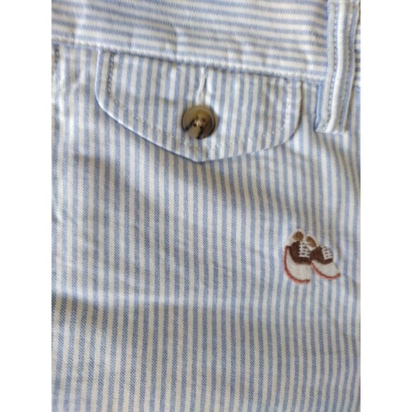 POLO RALPH LAUREN, Cotton shorts, with white and blue stripes, for men, size 36. - Picture 9 of 12